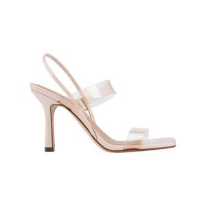 MARC FISHER Womens Beige Transparent Dekle Stiletto Slip On Slingback Sandal 9 M